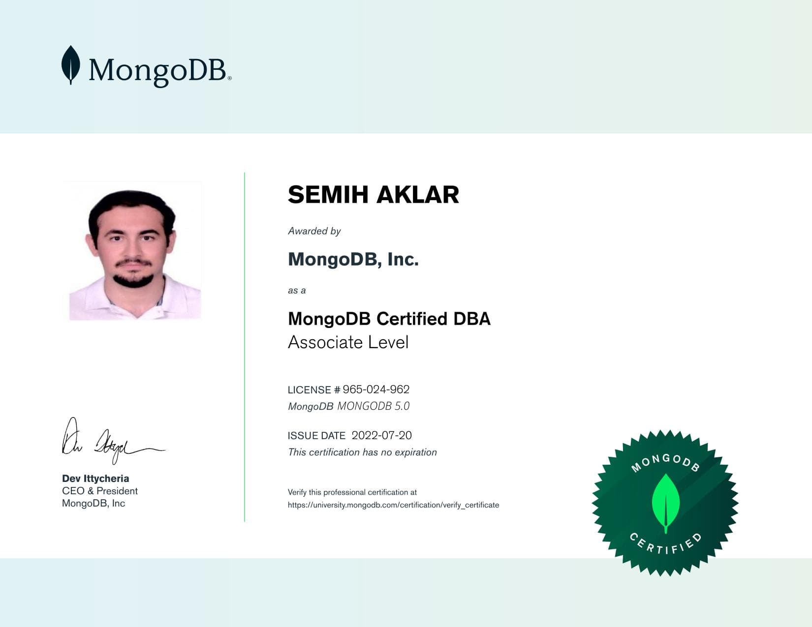 Certificate for 965024962