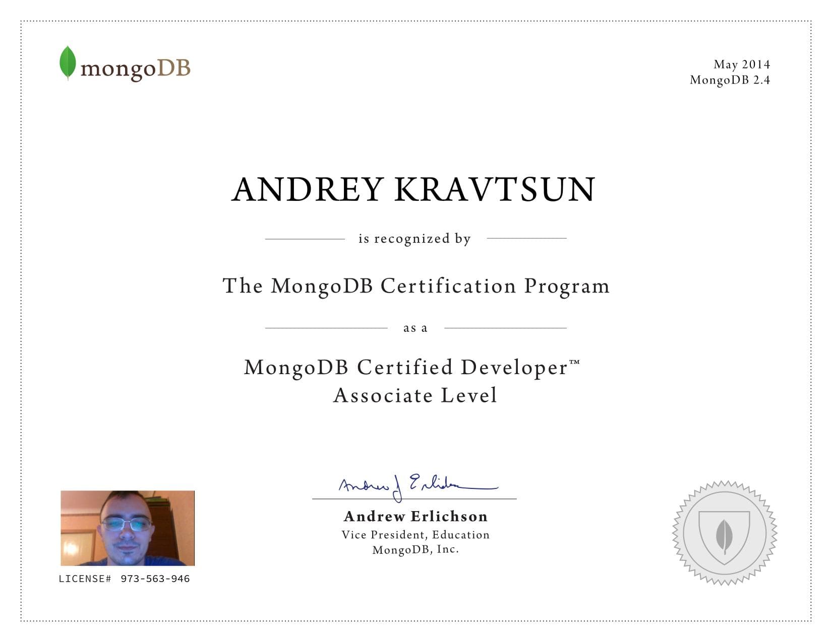 Certificate for 973563946